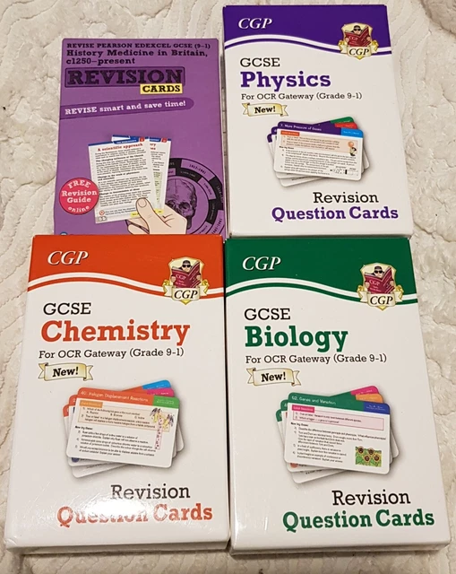 GCSE REVISION CARDS Bundle Flashcards. Physics. Biology. Chemistry