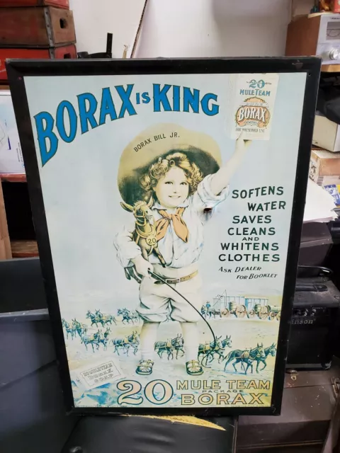 Vintage Boraxo Powdered Hand Soap Tin Can 8 oz., Pacific Coast Borax Co, NY  & LA