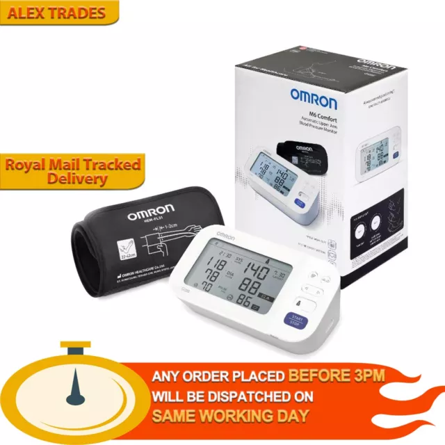 Omron M6 HEM-7360 Comfort  22-42cm Upper Arm Blood Pressure Monitor +Dual Memory