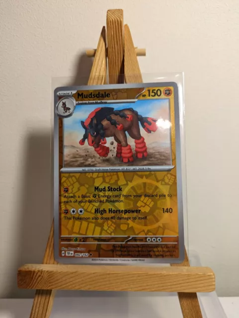 Mudsdale 092/162 Reverse Holo Temporal Forces S&V Pokémon TCG-Packung frisch