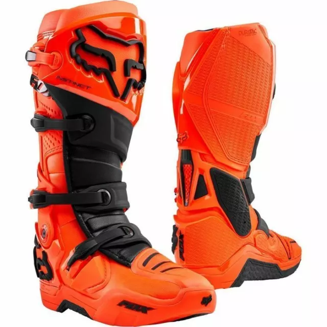 Fox Racing Instinct Boot Stiefel - Motocross Cross Enduro Schwarz Orange *NEU*