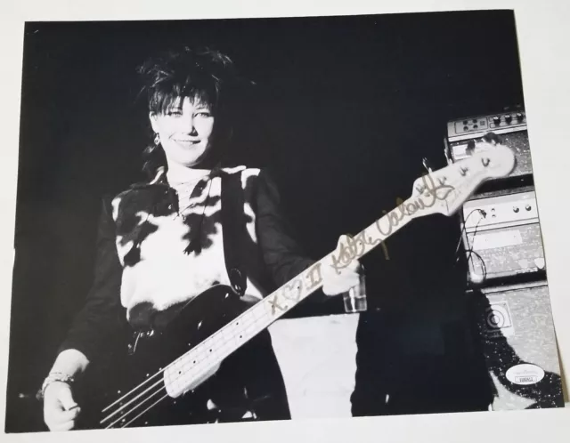 Kathy Valentine REAL hand SIGNED 11x14" Photo JSA COA Autographed Go-Go's Go Gos