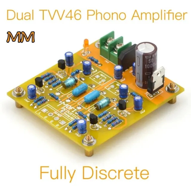 1Stück Dual TVV46-Volldiskreter Phono-Verstärker(MM) RIAA Fertige Platte