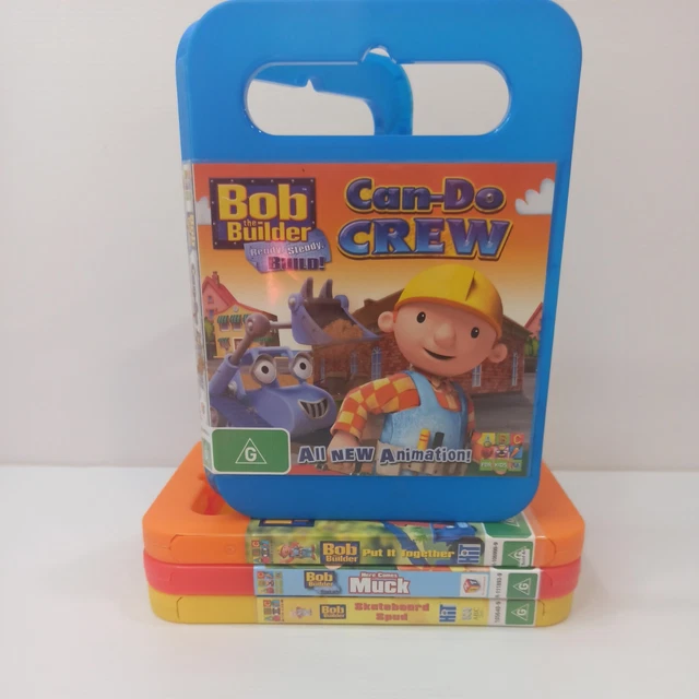 BOB THE BUILDER 4 DVD Bundle Lot Build Crew Muck Skateboard Spud ...