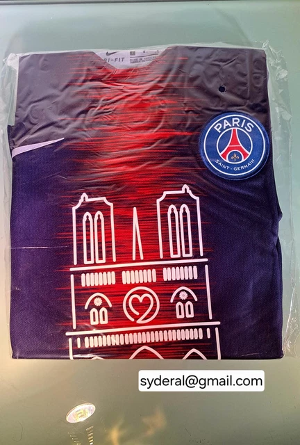 MAILLOT PSG NOTRE DAME ORIGINAL TAILLE L NEUF FACTURE ET