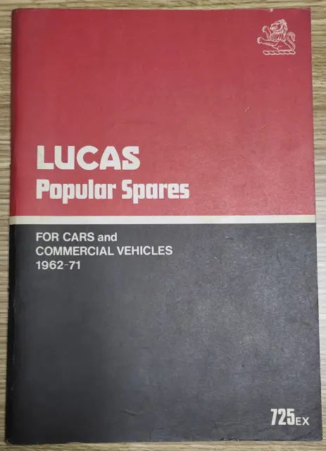 Catalogo LUCAS CAV Girling - Confirmed specification & service parts