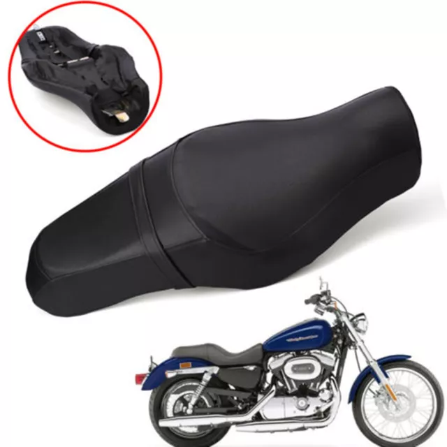 Sella cuscino sedile conducente passeggero tour per Harley Sportster XL883N 1200N ferro