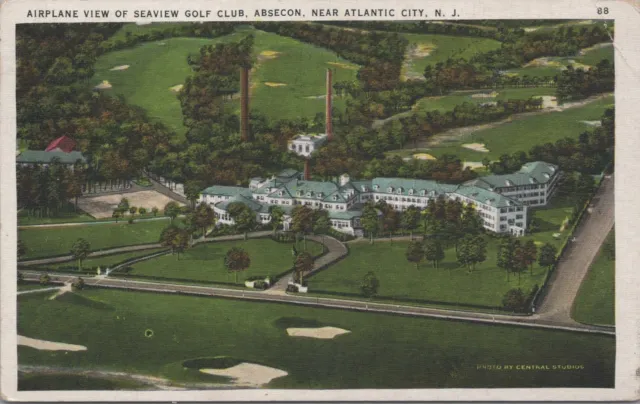Postcard Airplane View Seaview Golf Club Absecon Near  Atlantic City NJ