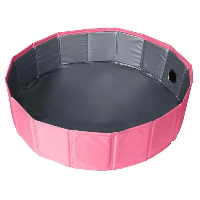 Bañera portátil para mascotas perro piscina plegable baño de remo piscina cachorro rosa