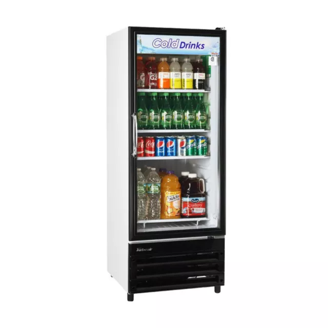 Turbo Air TGM-11RV-N6 23" One Section Merchandiser Refrigerator with Glass Do...