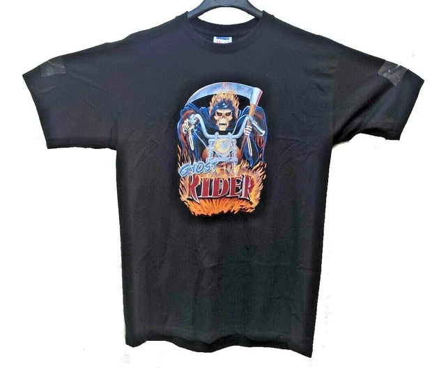 T-shirt Desigual Homme Noir - Motif Tête Indigène, Taille L, Neuf Avec Étiquettes