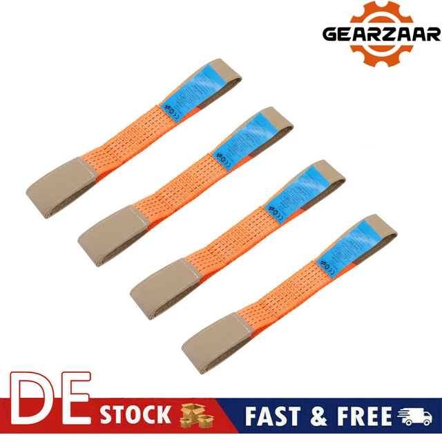 4 STÜCK 50mm Quergurt für Spanngurt AUTO TRANSPORT GURT Zurrgurt Radsicherung