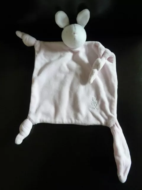 37. DOUDOU PLAT OBAIBI OKAIDI  LAPIN  ROSE et BLANC - EXCELLENT ETAT