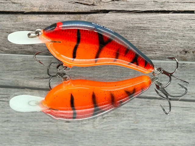 Black Label Balsa Slim Custom Balsa Crankbait Red Tiger