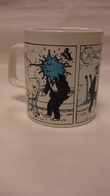 HERGE TINTIN superbe tasse mug Haddock lama Temple Planta 1980 Hors commerce TBE