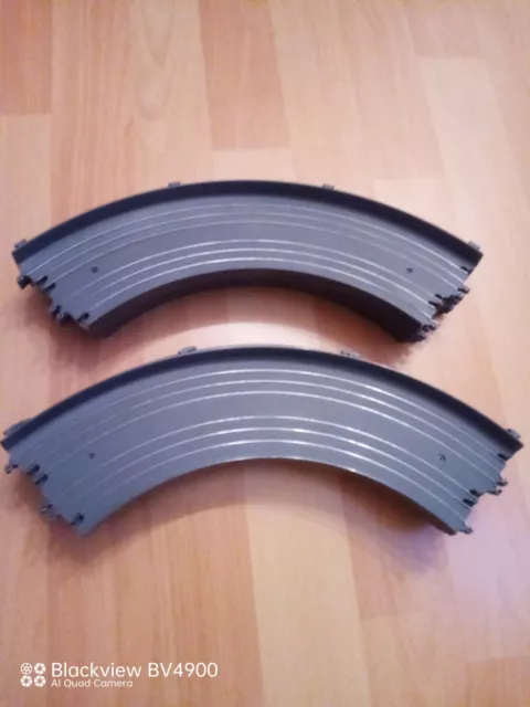 Lot De 10 Rails Courbes Courts pour Circuit TCR Changement De File
