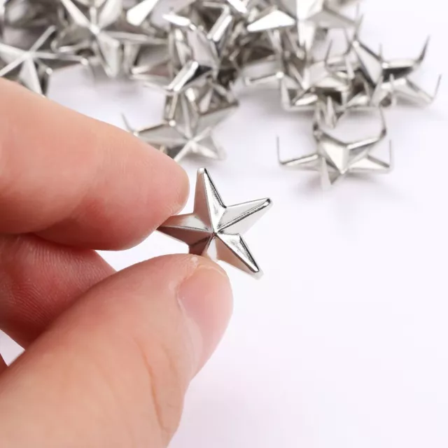 Punk Sewing Decoration Studs Spikes Leather Craft Star Rivets Spots Nailhead 3