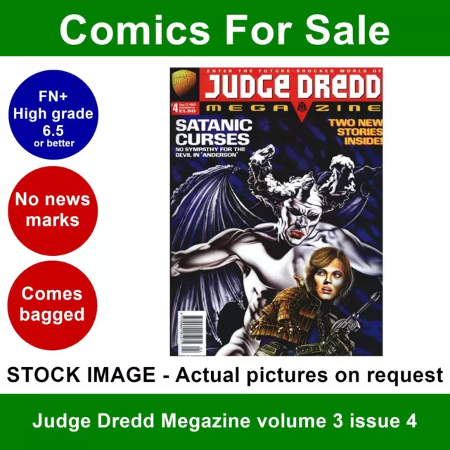 Judge Dredd Megazine volume 3 issue 4 comic - Nice FN clean 1995