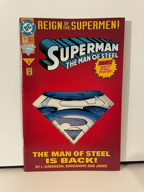 Reign Of The Supermen - Superman - Dc Comics - No 22 June 1993 - Diecut Cover