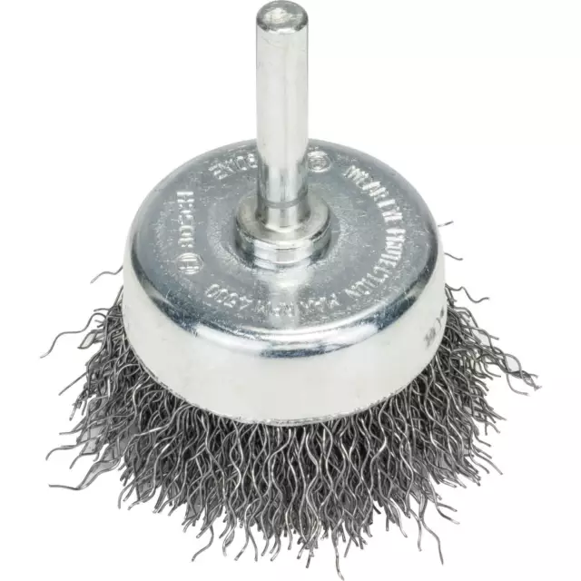 Bosch 0.3mm Crimped Steel Wire Brush 50mm 6mm Shank