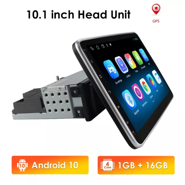 10.1" Android 10.0 Autoradio GPS Navi 1 DIN FM 360 Grad drehbarer Bildschirm DAB 2