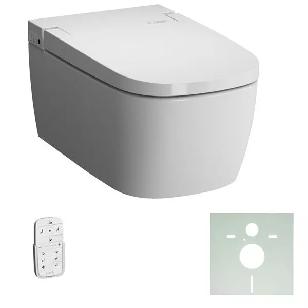 Vitra V-Care Basic Dusch-Wand-Wc Ohne Spülrand Weiss 5674B403-6195Set Dusch Wc