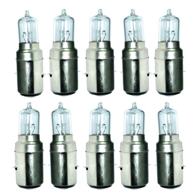 10 Unidades 12V 35/35W Moto Faro Halógeno M-5 Bombilla BA20D Tipo