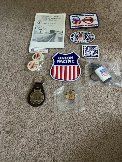 Nine Vintage Union Pacific Railroad Themed Pieces