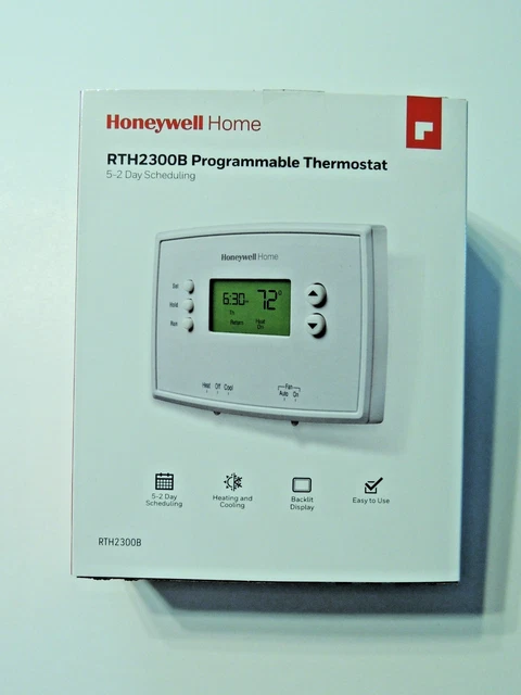 Honeywell Rth2300b1038 Honeywell Home Rth2300b Programmable Thermostat  Honeywell Rth2300b Honeywell Heating And Cooling Push Buttons