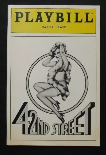 Vintage Programme: 42nd Street, Majestic Theatre, New York, United States, 1986