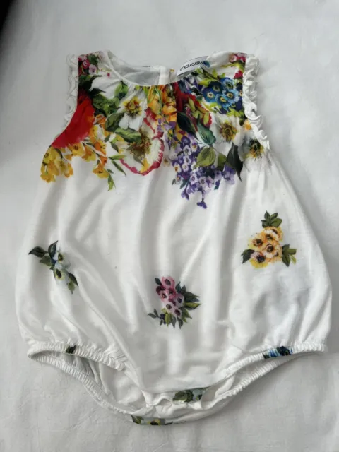 Dolce & Gabbana Baby Girls Romper, Age 3-6 Months