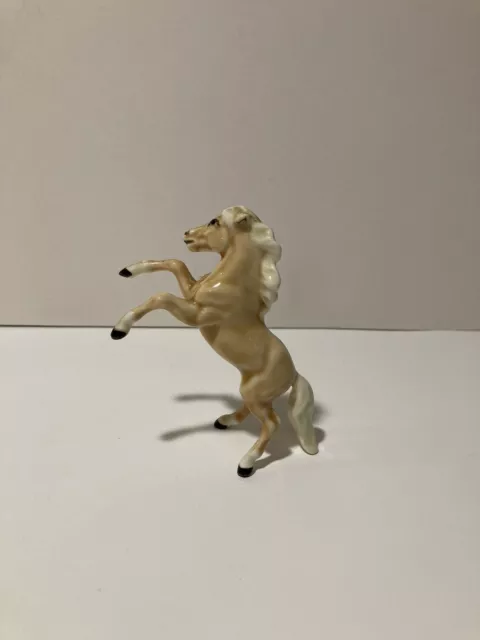 Old Monrovia Hagen Renaker Horse Palomino Rearing Mare in Mint Condition