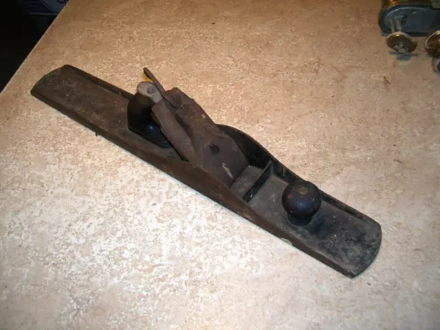Antique Stanley Bailey Patent 1902 No. 8 Wood Carpenter Plane