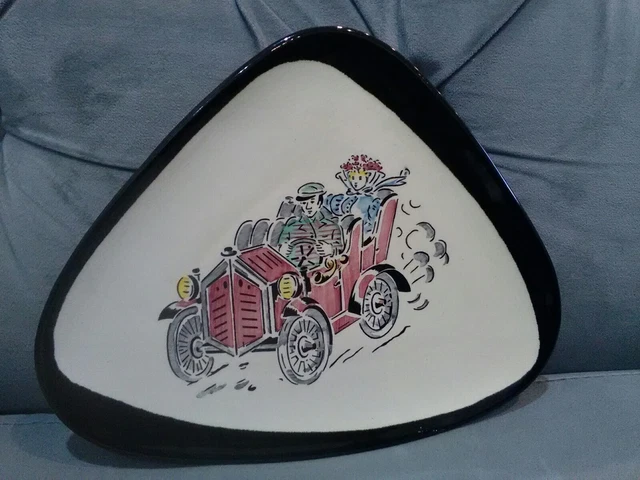 Vintage westdeutsche Freiform Keramik Studio Kunst Schüssel Oldtimer 60er 70er MCM...