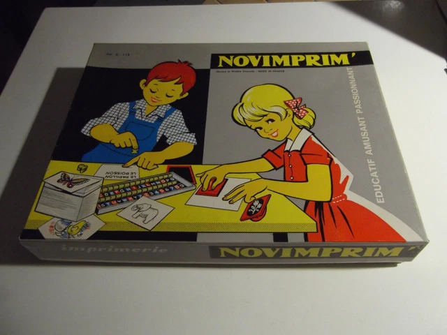 NOVIMPRIM - Jeu Jouet Ancien Rotative D'imprimerie - Vintage 70 - Fabriqué En France