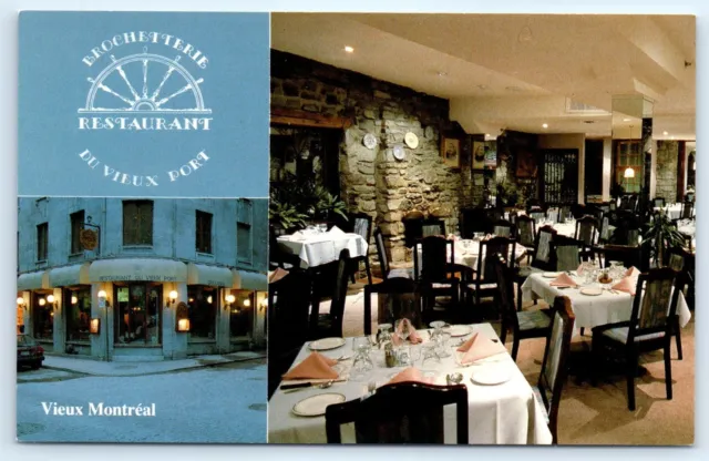 Postcard Canada Restaurant Brochetterie Du Vieux-Port Photo Multi View D1