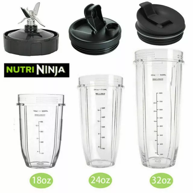 Replacement Accessories Blade Cup Lid fit for Nutri Ninja Auto IQ Bullet Blender