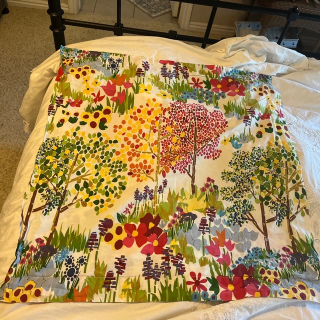 POTTERY BARN WOODLAND Trees Paint by Number Euro Sham EXCELLENT! £28.32