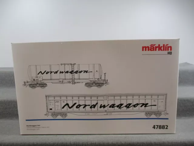 Märklin scala H0 47882 set vagone merci 2 pezzi vagone nord in IMBALLO ORIGINALE