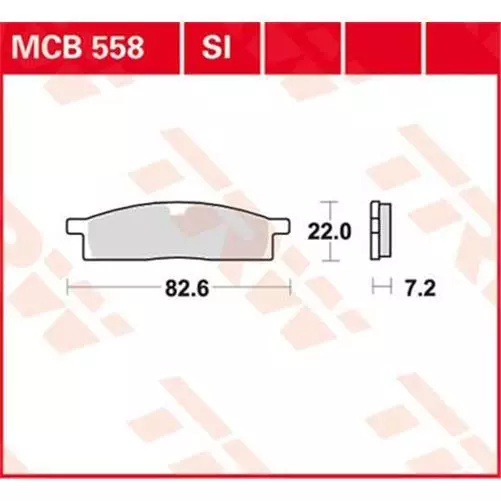 Yamaha YZ 85 LW 2021-2023 TRW SI Series Sindered Off-Road Brake Pads MCB558SI