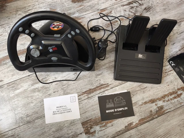 Volant Pedalier Mad Catz PS1 Sony Playstation Fonctionnel SLEH-0005