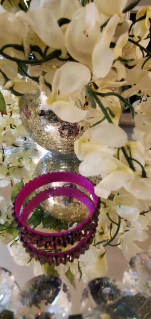 Ballroom Dance Jewelry Amethyst Purple Bracelet Set of 3