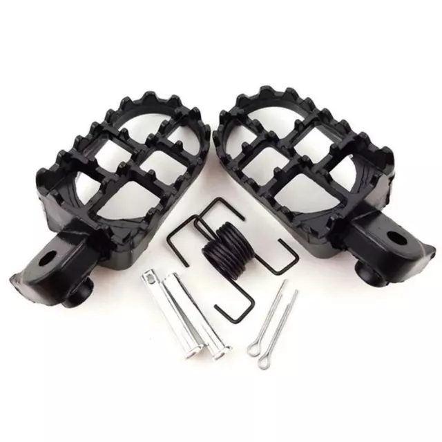 CNC Wide Foot Pegs Pedals Rests Footpeg For KX450 CR125 CR250 CRF1000L KX250X US