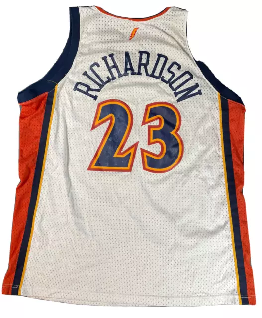 NBA Nike Jersey Warriors J-Rich #23 Jason Richardson Size : L (Length +2)  Price : 1600 #warriors #23 #jrich #richardson #nba #nike…