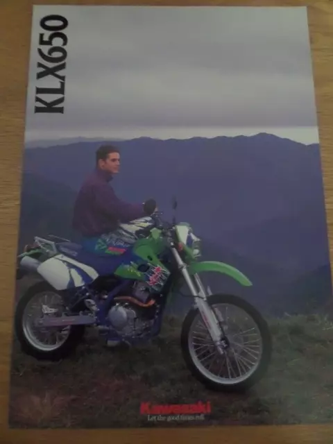 Kawasaki KLX650 - C1 Motorcycle Sales Brochure