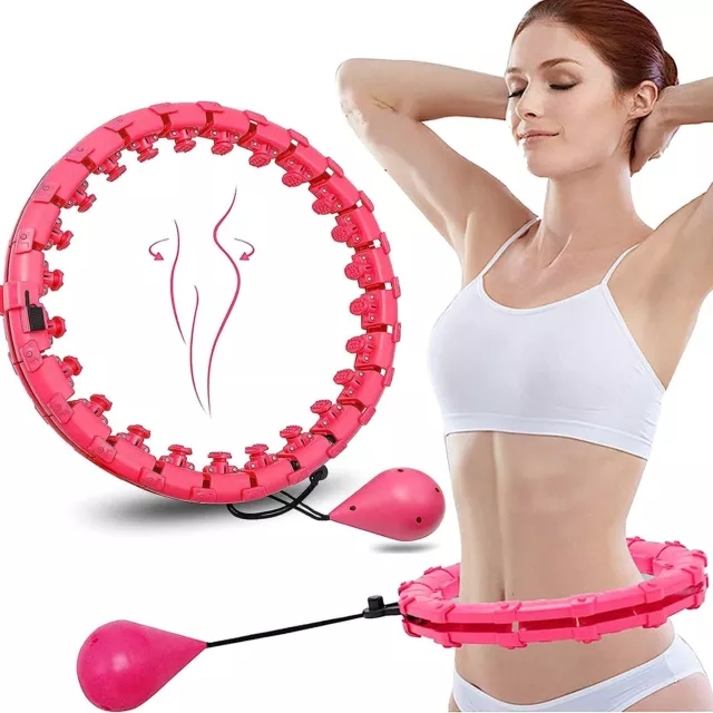 24 Knots Weighted Hula Hoop Thin Waist Fitness Adult Smart Hoola Weight Loss