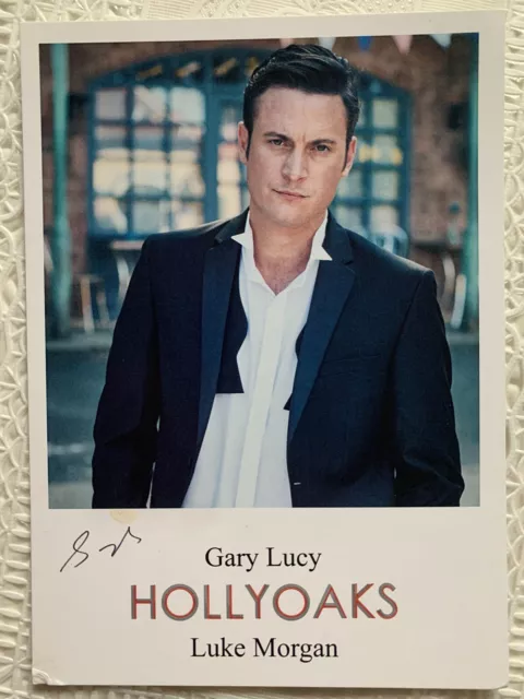 Gary Lucy TV Actor (Hollyoaks - Luke Morgan) Pre-Printed Signed Cast Card