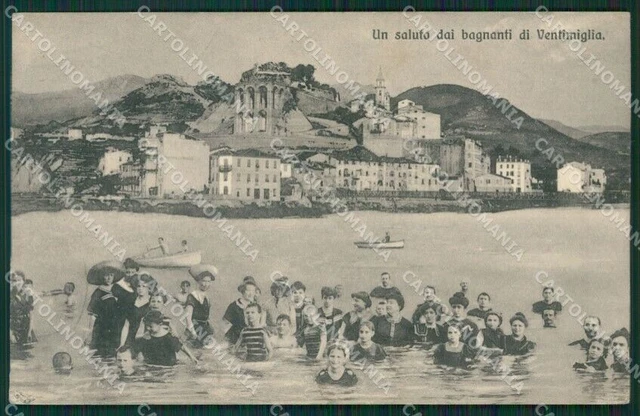 Imperia Ventimiglia PIEGHINE cartolina KV5645