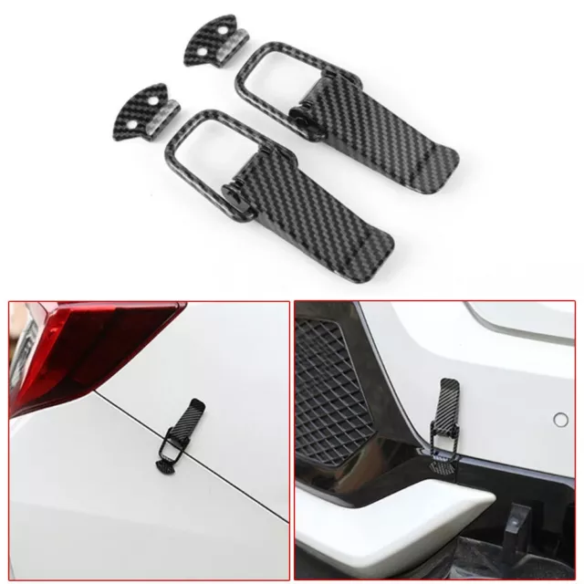 2pcs Car Fastener Clip Security Hook Lock Clip Bumper Quick Release Hook Lock