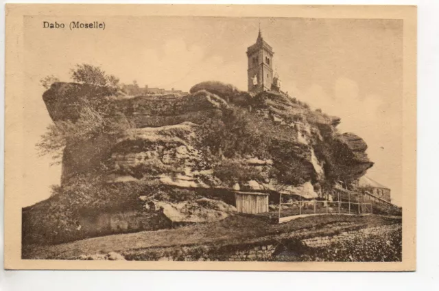DABO  Moselle CPA 57 le rocher publicite hotel Christophe au dos